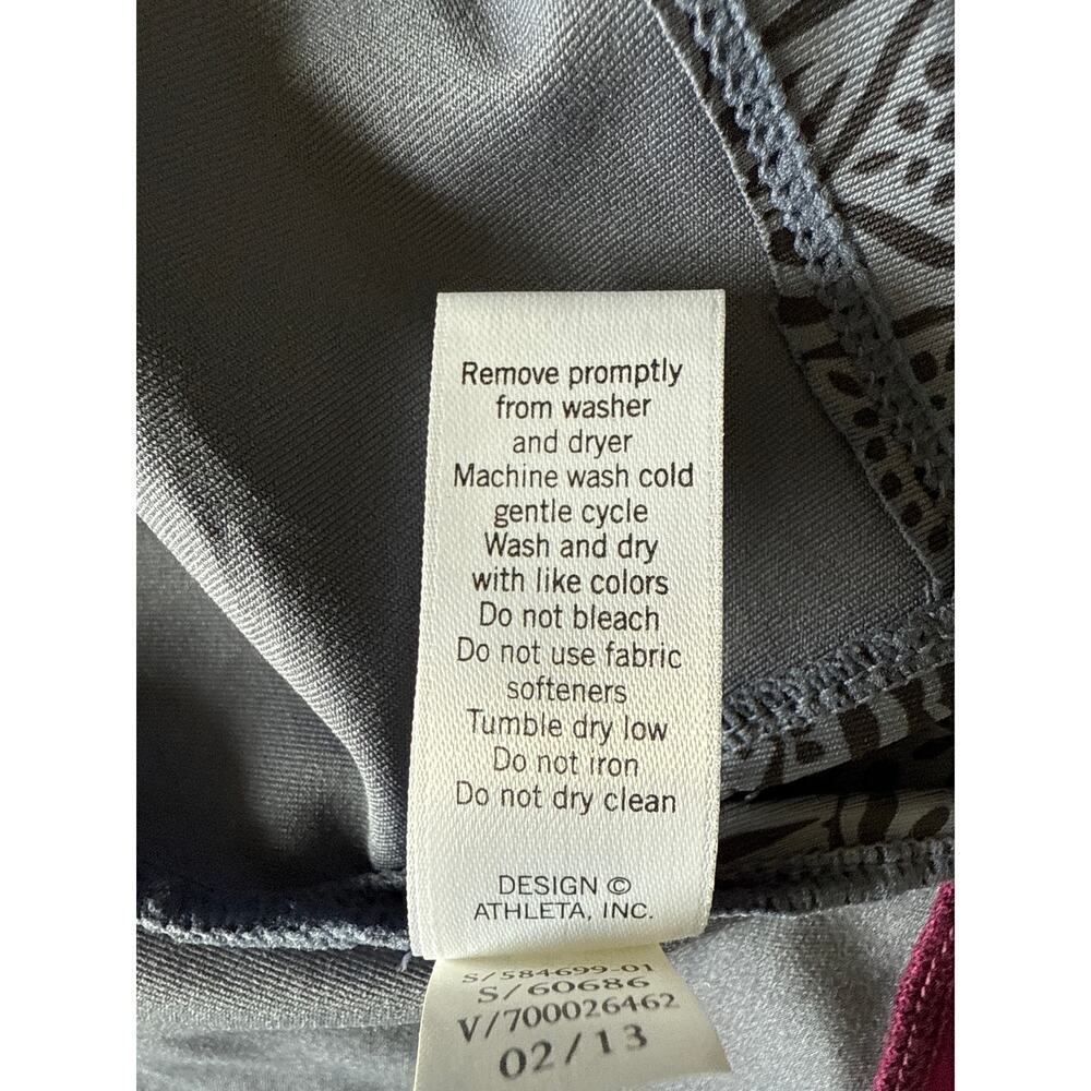 Athleta Gravity Womens Short Sleeve 1/2 Zip Polo Dark Gray/Black  XXS EUC - Picture 9 of 9